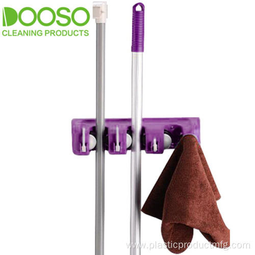 Mini 3 Slots 4 Hooks Mop Holder DS-1803